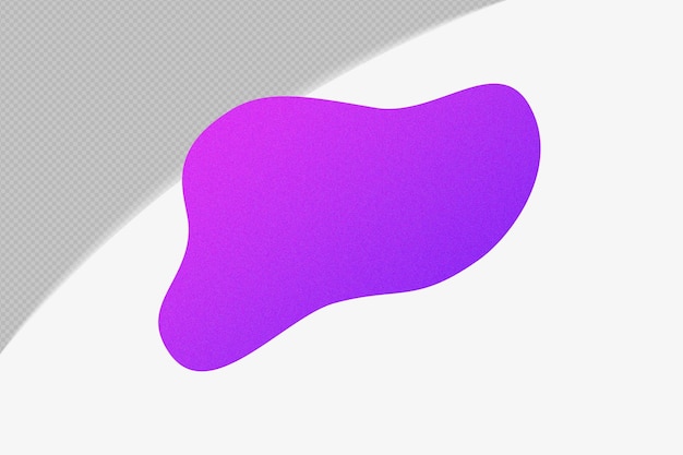Abstract Shape Gradient Element con modello di colore viola psd png design