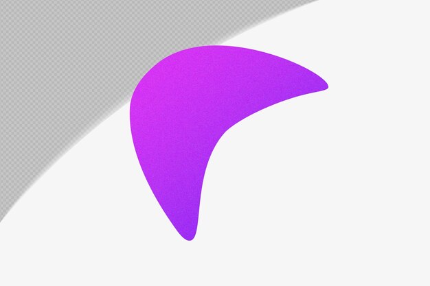 Abstract Shape Gradient Element con modello di colore viola psd png design