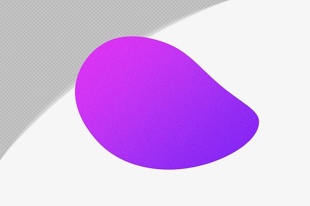 Abstract Shape Gradient Element con modello di colore viola psd png design