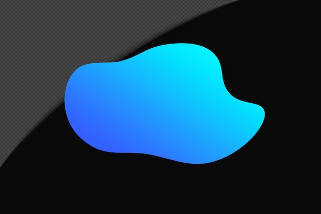Abstract Shape Gradient Element mit blauer Farbe Vorlage psd png Design