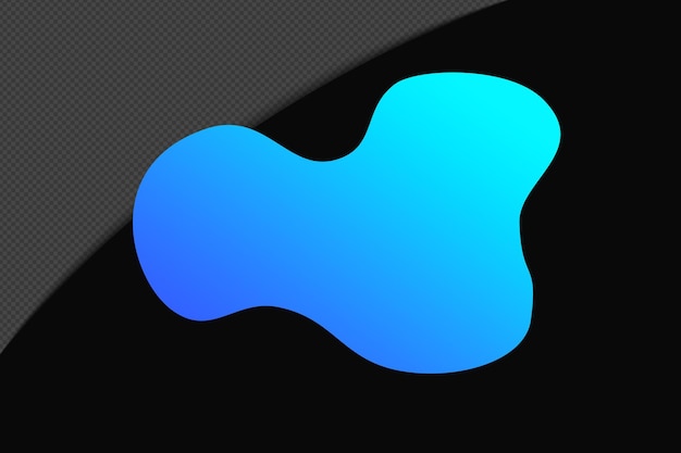 Abstract Shape Gradient Element mit blauer Farbe Vorlage psd png Design