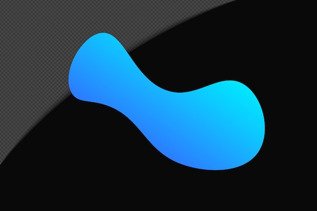 Abstract Shape Gradient Element mit blauer Farbe Vorlage psd png Design