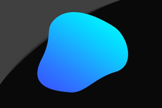 Abstract Shape Gradient Element mit blauer Farbe Vorlage psd png Design