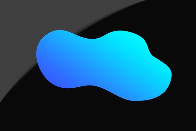 Abstract Shape Gradient Element mit blauer Farbe Vorlage psd png Design