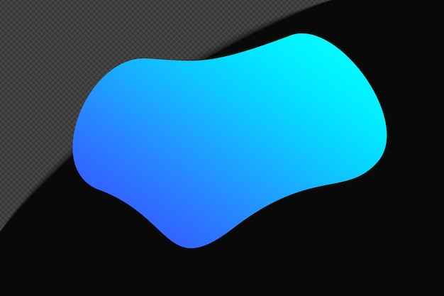 Abstract Shape Gradient Element mit blauer Farbe Vorlage psd png Design