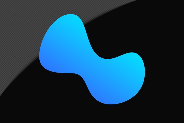 Abstract Shape Gradient Element mit blauer Farbe Vorlage psd png Design