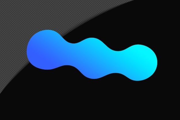 Abstract Shape Gradient Element mit blauer Farbe Vorlage psd png Design