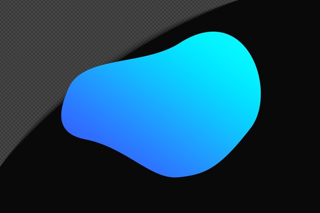 Abstract Shape Gradient Element mit blauer Farbe Vorlage psd png Design