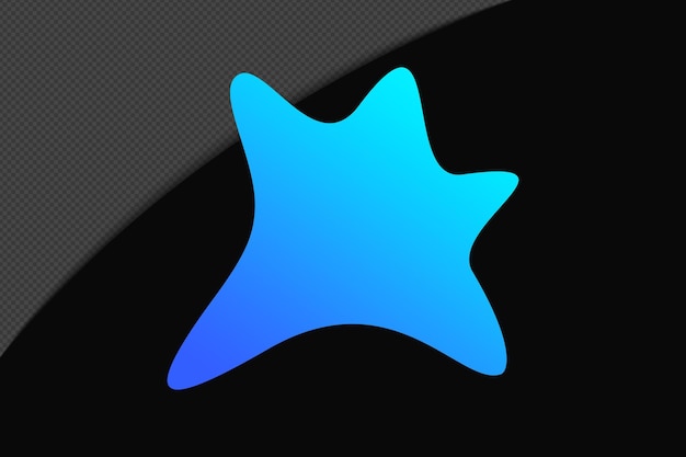 Abstract Shape Gradient Element mit blauer Farbe Vorlage psd png Design