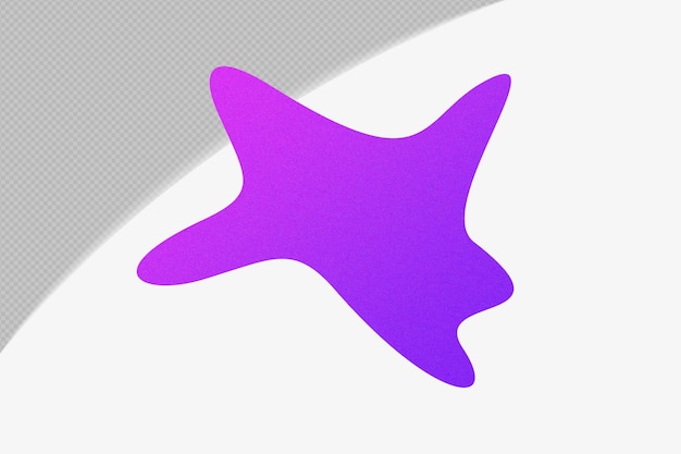 Abstract shape gradient element with purple color template psd png design (elemento de gradiente de forma abstrata com modelo de cor púrpura)