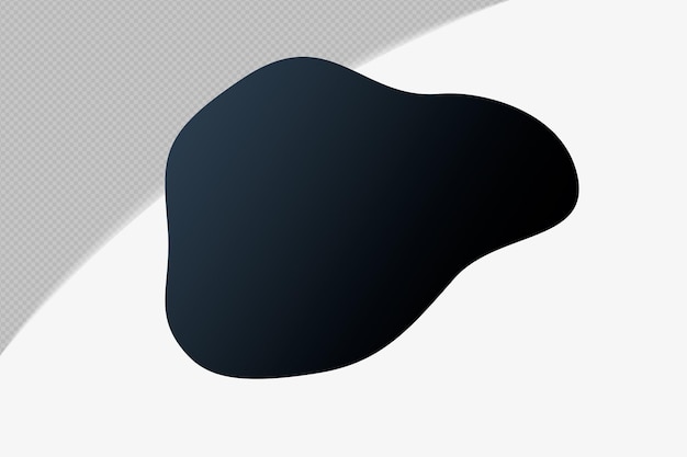 abstract shape transparent gradient element with black midnight mirage color template psd png design