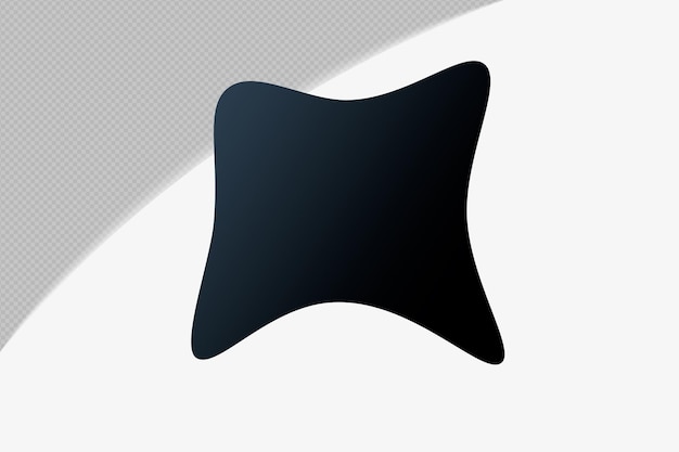 abstract shape transparent gradient element with black midnight mirage color template psd png design