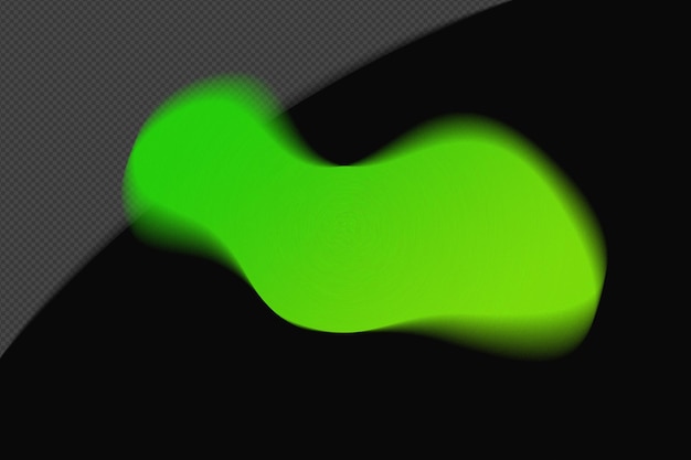 Abstract Shape transparent Mesh Grainy Blur Gradient Element with Neon Green Color template psd png design