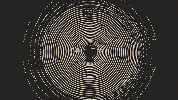 Abstract swirling globe data visualization