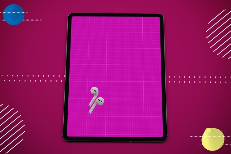 PSD abstract tablet pro music app