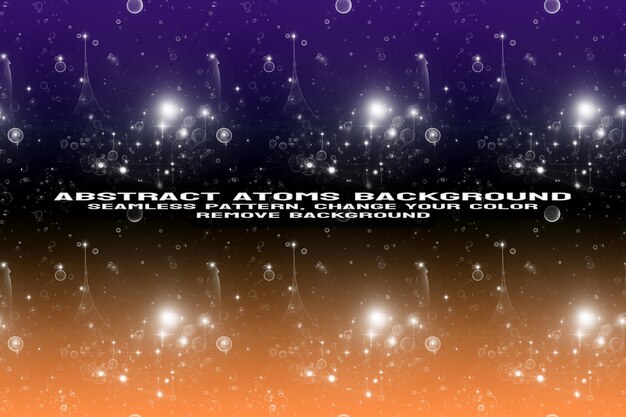 Abstract Texturerter Hintergrund mit bearbeitbarem Molekül- und Atommuster PSD-Format