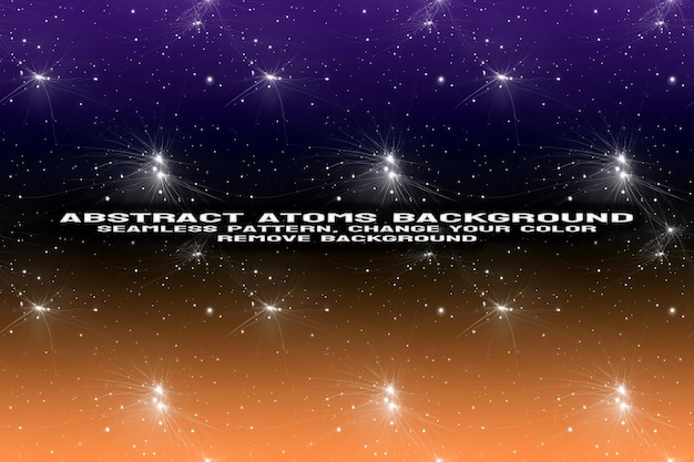 Abstract Texturerter Hintergrund mit bearbeitbarem Molekül- und Atommuster PSD-Format