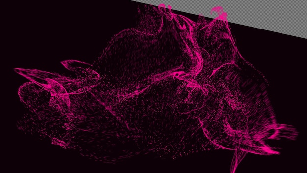 abstract wave light particles background bokeh particles