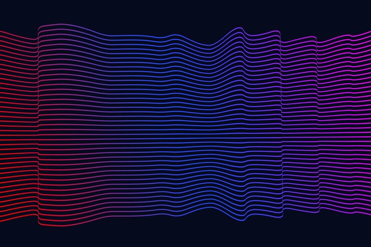 PSD abstract wave of color lines