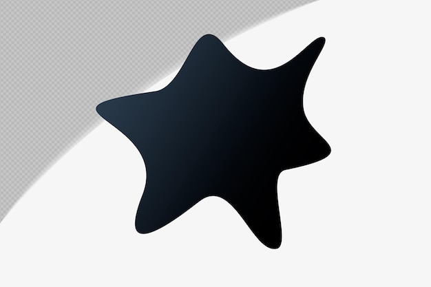 Abstraction de la forme transparente de l'élément de gradient avec le mirage noir de minuit modèle de couleur psd png conception