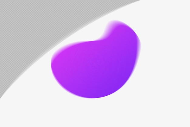 Abstraction de la forme transparente Mesh Grainy Blur Elément de gradient avec modèle de couleur violette design psd png