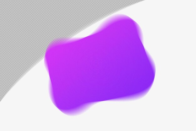Abstraction de la forme transparente Mesh Grainy Blur Elément de gradient avec modèle de couleur violette design psd png