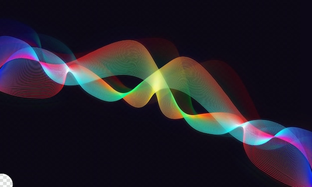Abstraction de luxe ondulée dans des tons de gradient