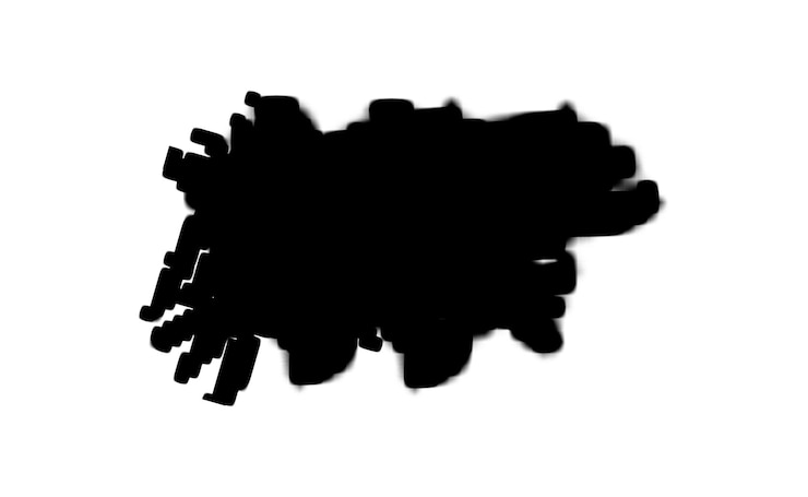 PSD abstracto bolha preta em fundo branco