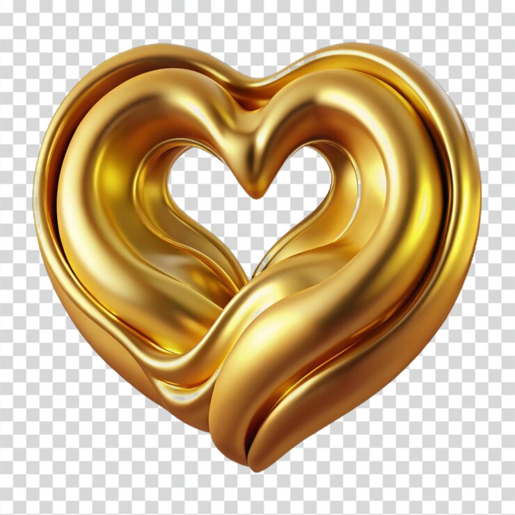 PSD abstracto del corazón de oro