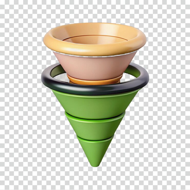 PSD abstracto diseño de cono 3d forma geométrica multicapa