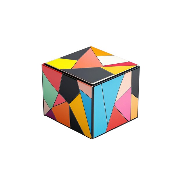 Abstracto Diseño de cubos geométricos coloridos