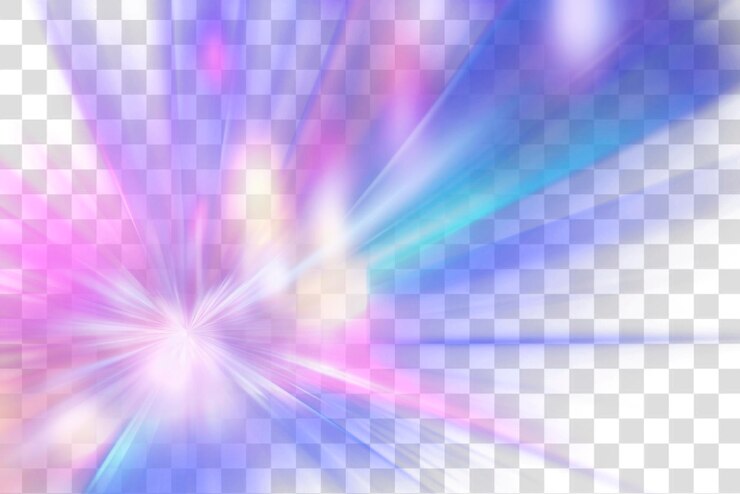 PSD abstracto estallido de luz colorida