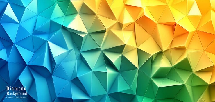 PSD abstracto bajo fondo poli con gradiente de colores pastel ilustración vectorial arco iris poligonal