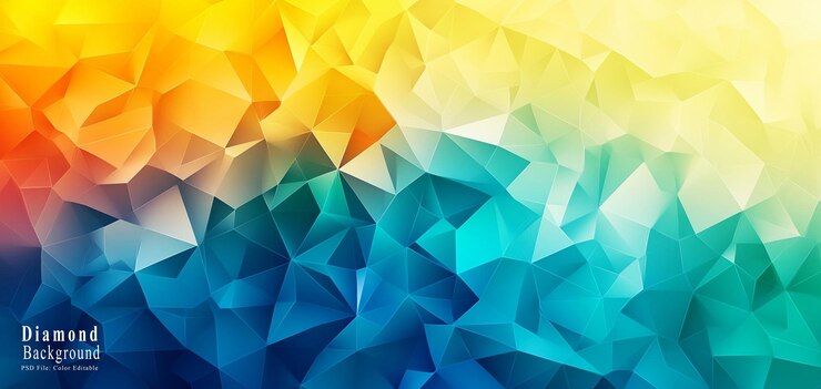 PSD abstracto bajo fondo poli con gradiente de colores pastel ilustración vectorial arco iris poligonal
