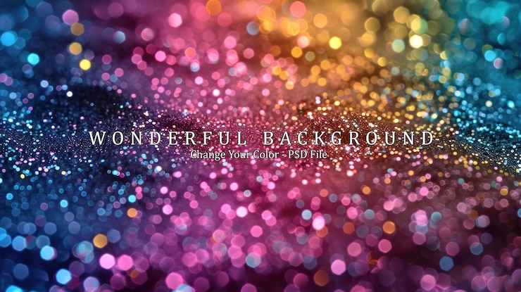 PSD abstracto fonte de bokeh brilhante