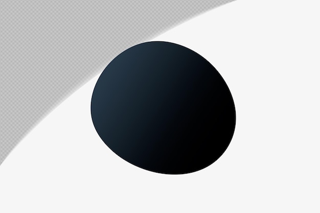 Abstracto Forma transparente Elemento de gradiente con espejismo de medianoche negro plantilla de color diseño psd png