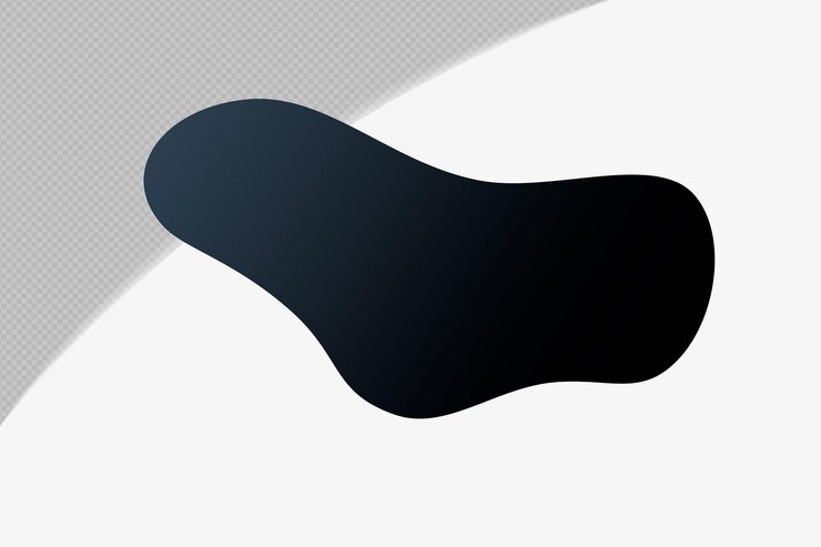 PSD abstracto forma transparente elemento de gradiente con espejismo de medianoche negro plantilla de color diseño psd png