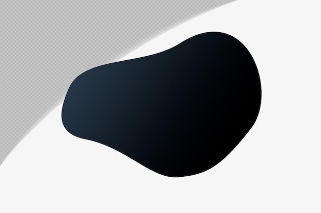 Abstracto Forma transparente Elemento de gradiente con espejismo de medianoche negro plantilla de color diseño psd png