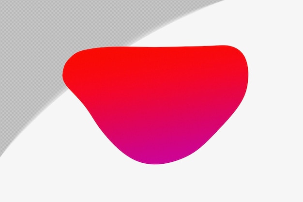 Abstracto Forma transparente Elemento de gradiente granulado con plantilla de color rojo diseño psd png