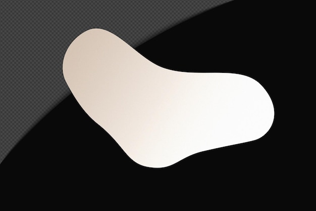 Abstracto Forma transparente Gradiente Elemento con blanco suave y tranquilo Plantilla de color diseño psd png