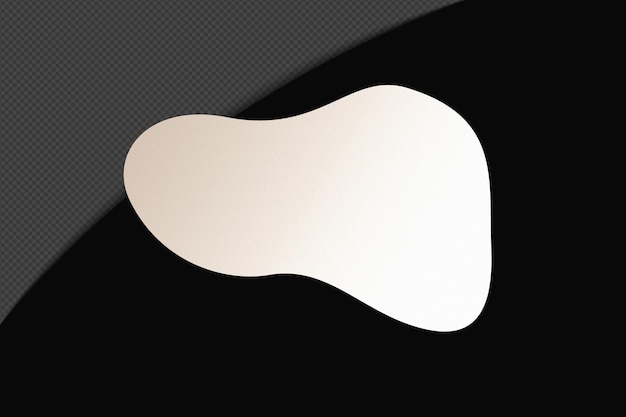 Abstracto Forma transparente Gradiente Elemento con blanco suave y tranquilo Plantilla de color diseño psd png