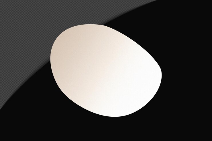 PSD abstracto forma transparente gradiente elemento con blanco suave y tranquilo plantilla de color diseño psd png