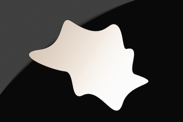 Abstracto Forma transparente Gradiente Elemento con blanco suave y tranquilo Plantilla de color diseño psd png