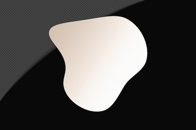 Abstracto Forma transparente Gradiente Elemento con blanco suave y tranquilo Plantilla de color diseño psd png