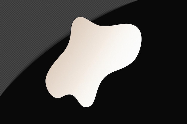 Abstracto Forma transparente Gradiente Elemento con blanco suave y tranquilo Plantilla de color diseño psd png