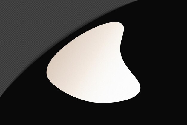 Abstracto Forma transparente Gradiente Elemento con blanco suave y tranquilo Plantilla de color diseño psd png