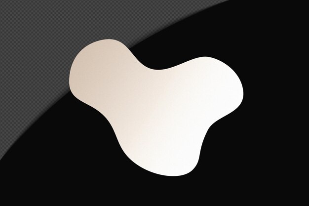 Abstracto Forma transparente Gradiente Elemento con blanco suave y tranquilo Plantilla de color diseño psd png
