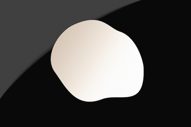 Abstracto Forma transparente Gradiente Elemento con blanco suave y tranquilo Plantilla de color diseño psd png