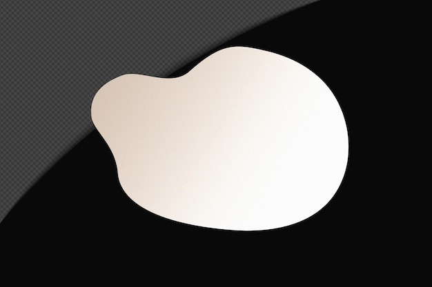 Abstracto Forma transparente Gradiente Elemento con blanco suave y tranquilo Plantilla de color diseño psd png