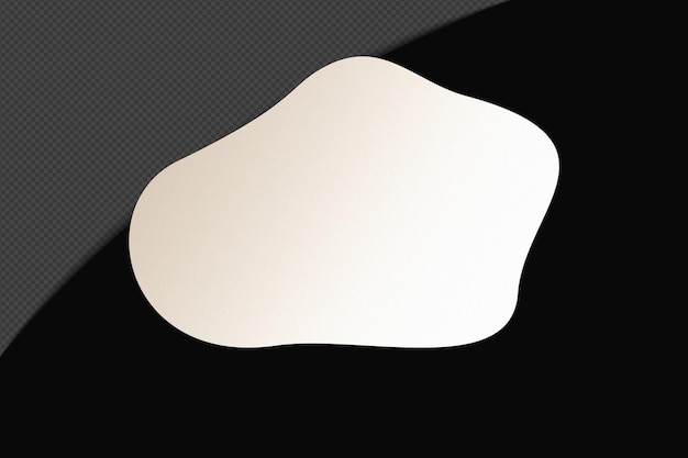 Abstracto Forma transparente Gradiente Elemento con blanco suave y tranquilo Plantilla de color diseño psd png